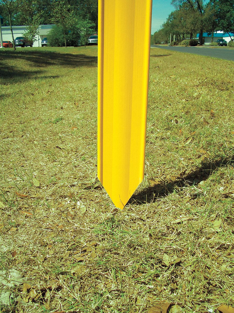 GRAINGER APPROVED Flexible Marker Stake Fiberglass, 3 3/4 in, Point
