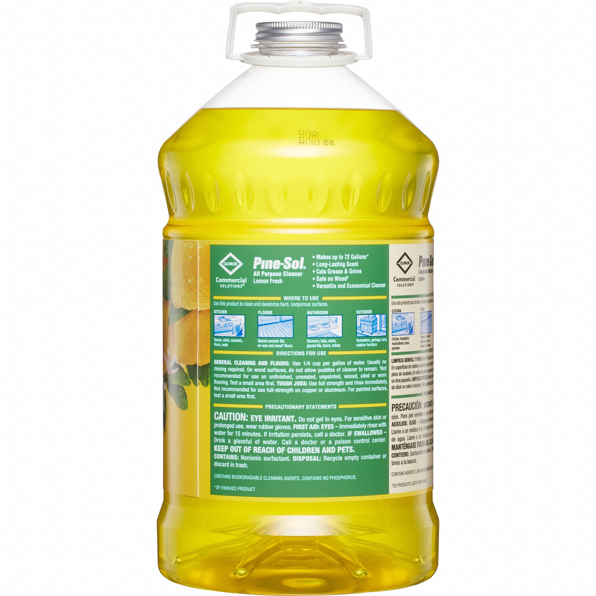 PINESOL All Purpose Cleaner, 144 oz, Bottle, Liquid, Primary Chemical
