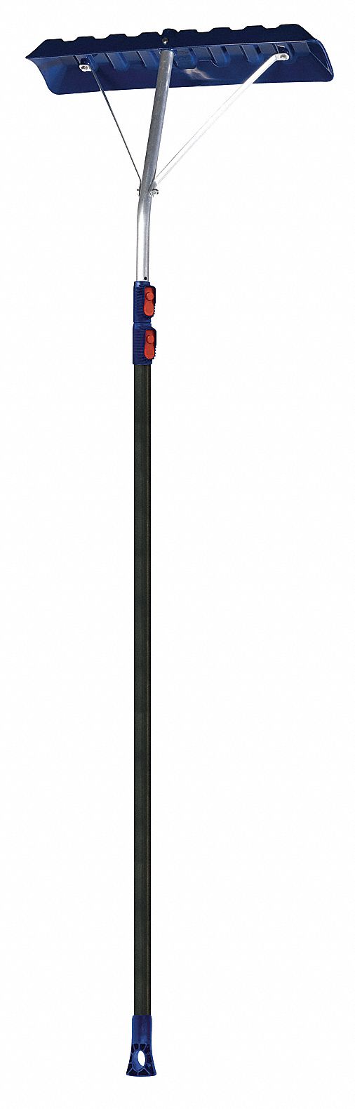 TRUE TEMPER, 24 in Blade Wd, Aluminum, Snow Roof Rake Scraper 22D137