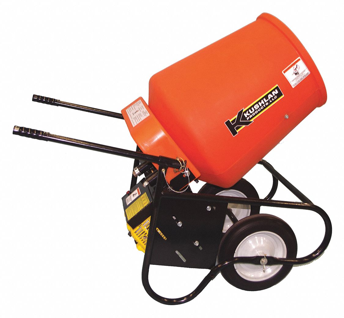 Wheelbarrow Mixer,3.5 cu ft,Gas,2HP Grainger