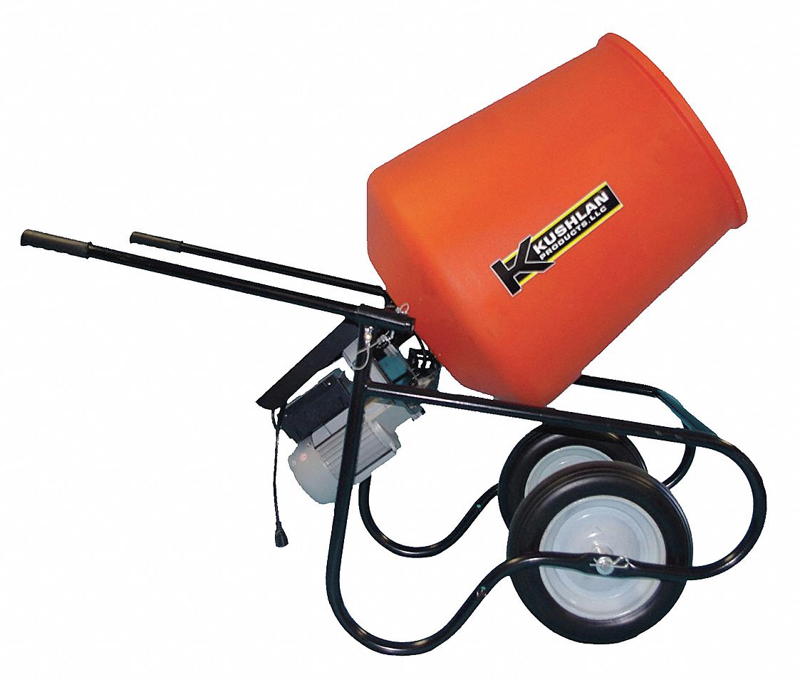 KUSHLAN PRODUCTS, 3 1/2 cu ft Size, 3/4 hp HP, Wheelbarrow Mixer