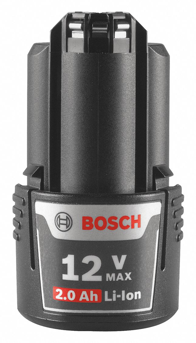 BOSCH 12V MAX Battery, LiIon, For Use With Bosch 12V Cordless Tools, 2