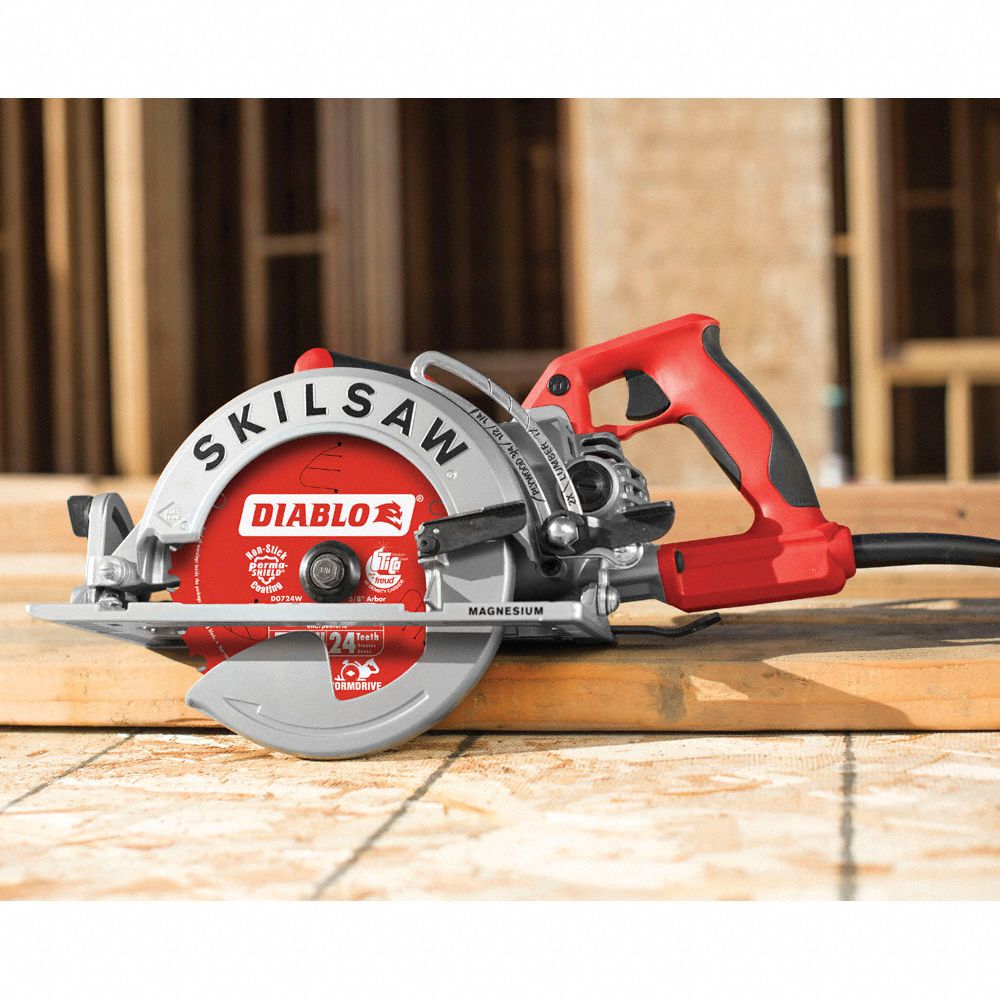 SKILSAW Circular Saw, 7 1/4 in Blade Dia., Left Blade Side, 2 3/8 in