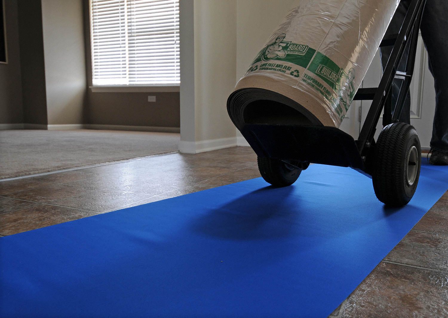 SURFACE SHIELDS Floor Protection, 20 ft Length, 27 in Width, Plastic, 4