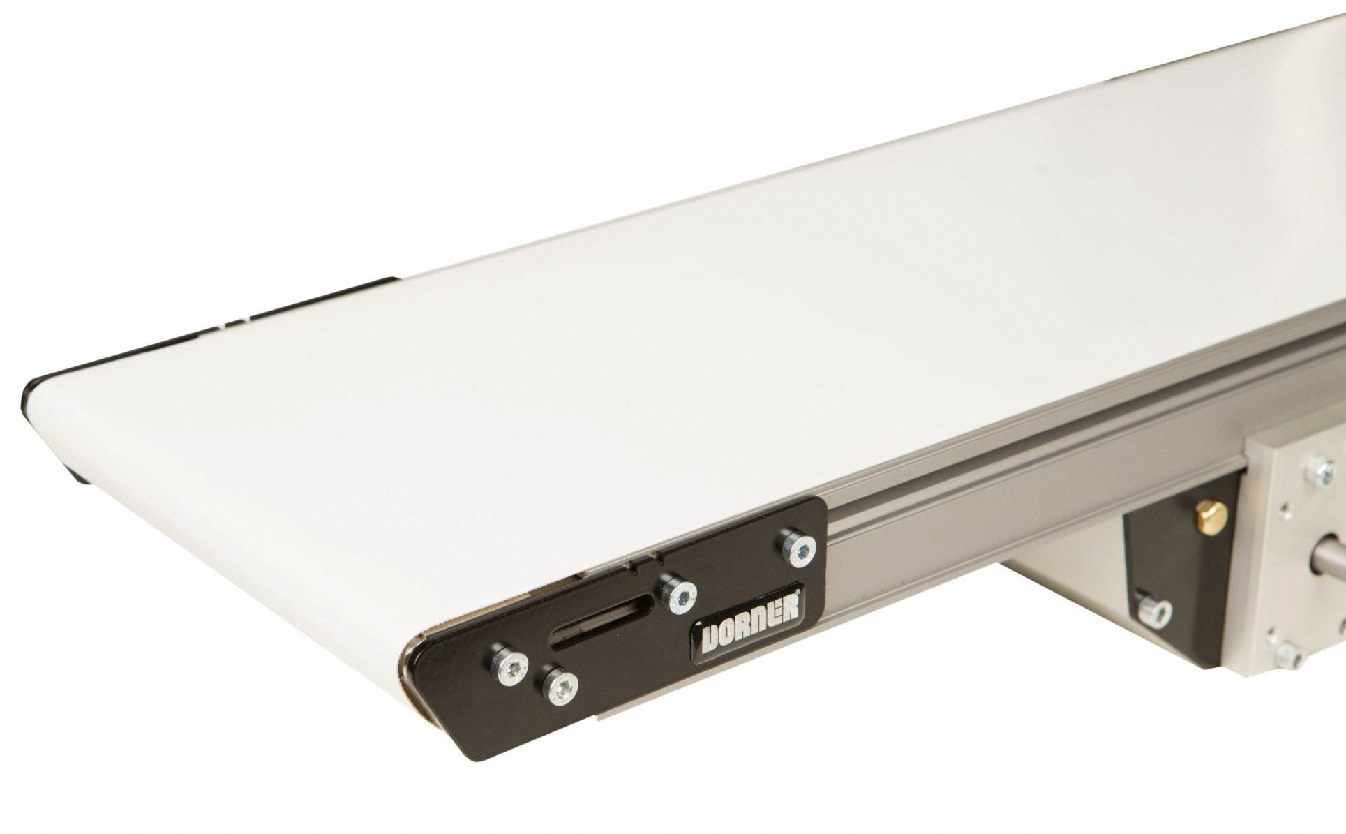 DORNER Slider Bed Belt Conveyor, Aluminum Bed Material, LightDuty, 6 ft Overall Length 22DN98