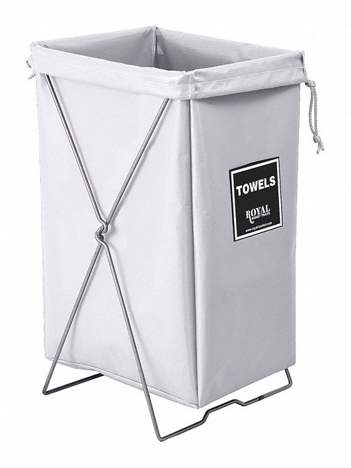ROYAL BASKET TRUCKS Towel Hamper Kit, 4.2 cu ft Volume Capacity, White