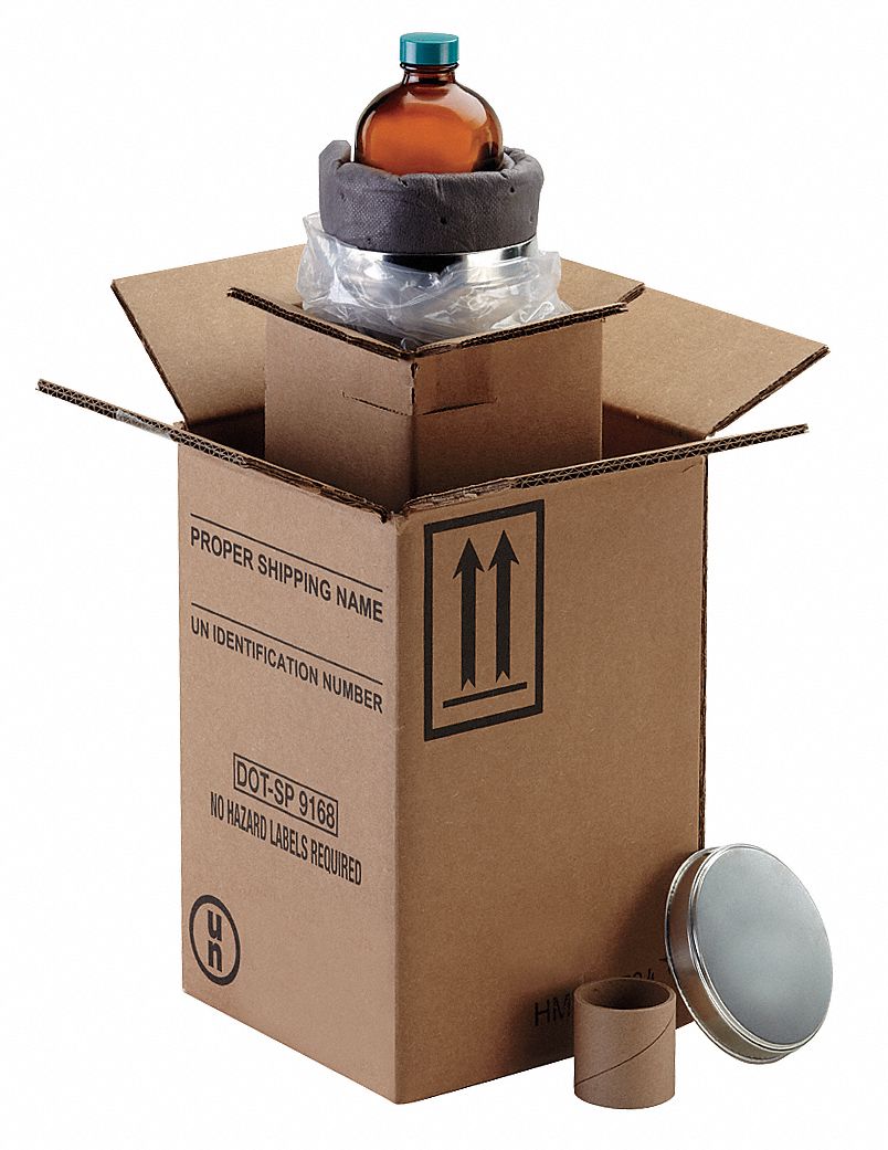 6x6x9 in, 4GV/X1.2/S, Hazardous Material Shipping Kit 22EP10HMS