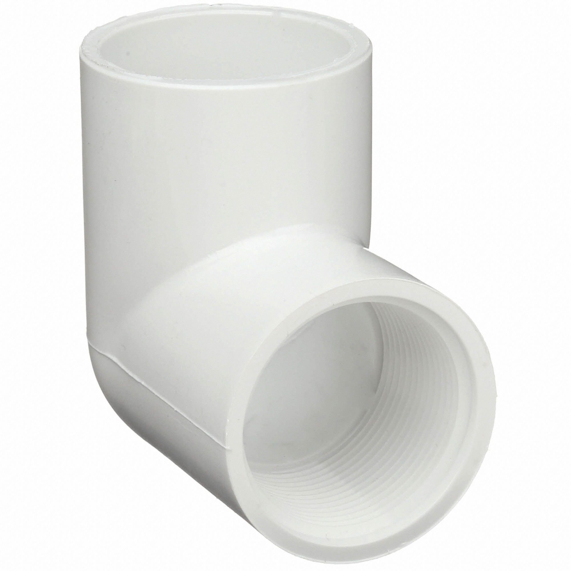 LASCO PVC Elbow, 90 Degrees, Socket x FNPT, 11/4 in Pipe Size Pipe