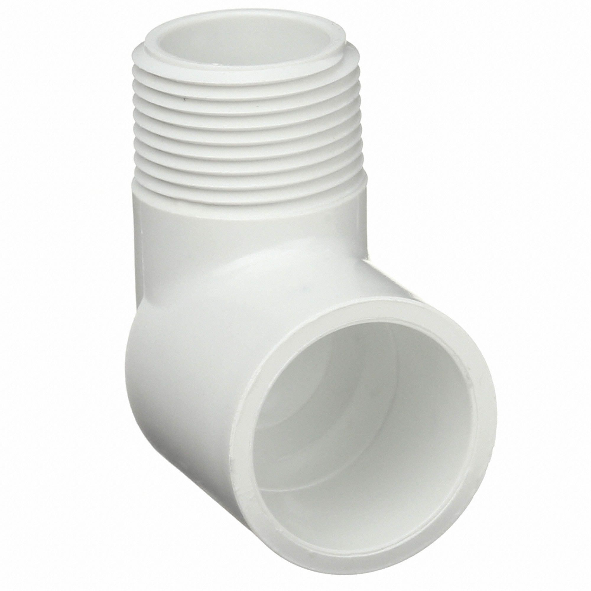 LASCO PVC Street Elbow, 90 Degrees, MNPT x Socket, 3/4 in Pipe Size
