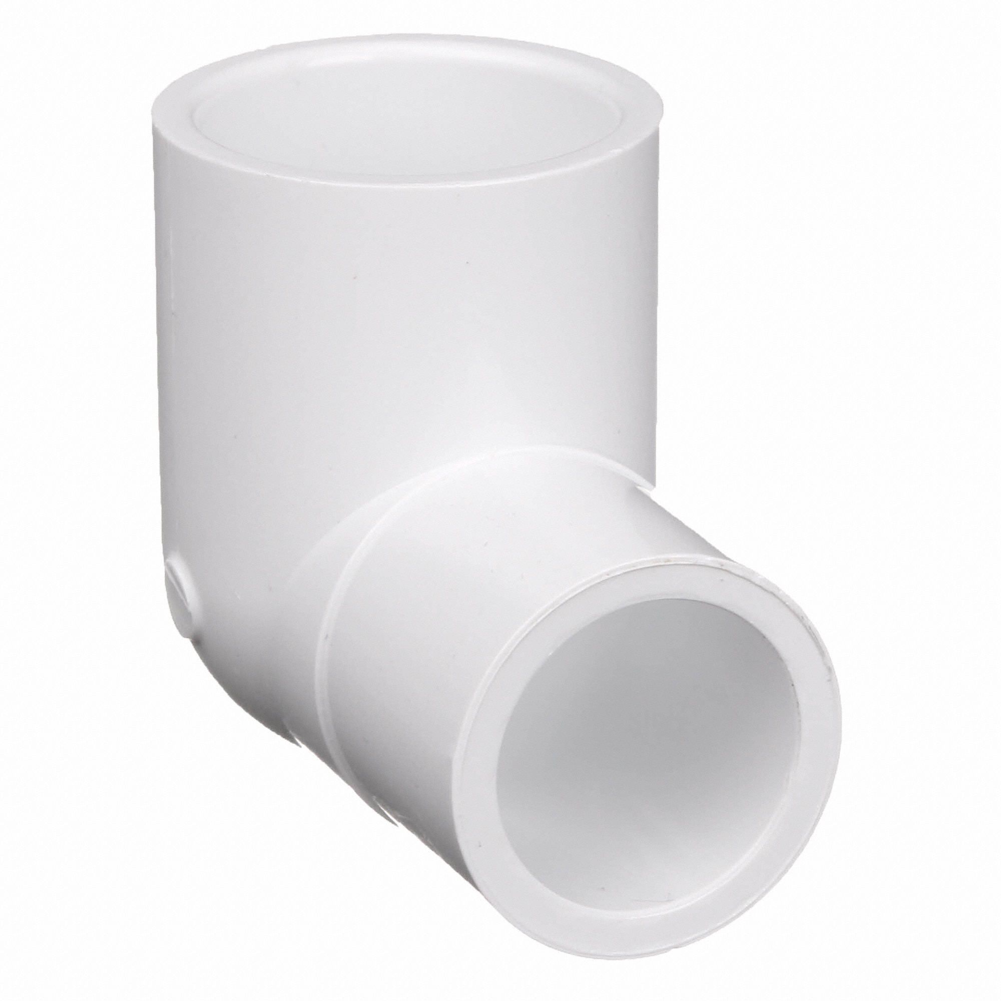 GRAINGER APPROVED PVC Street Elbow, 90 Degrees, Spigot x Socket, 3/4 in