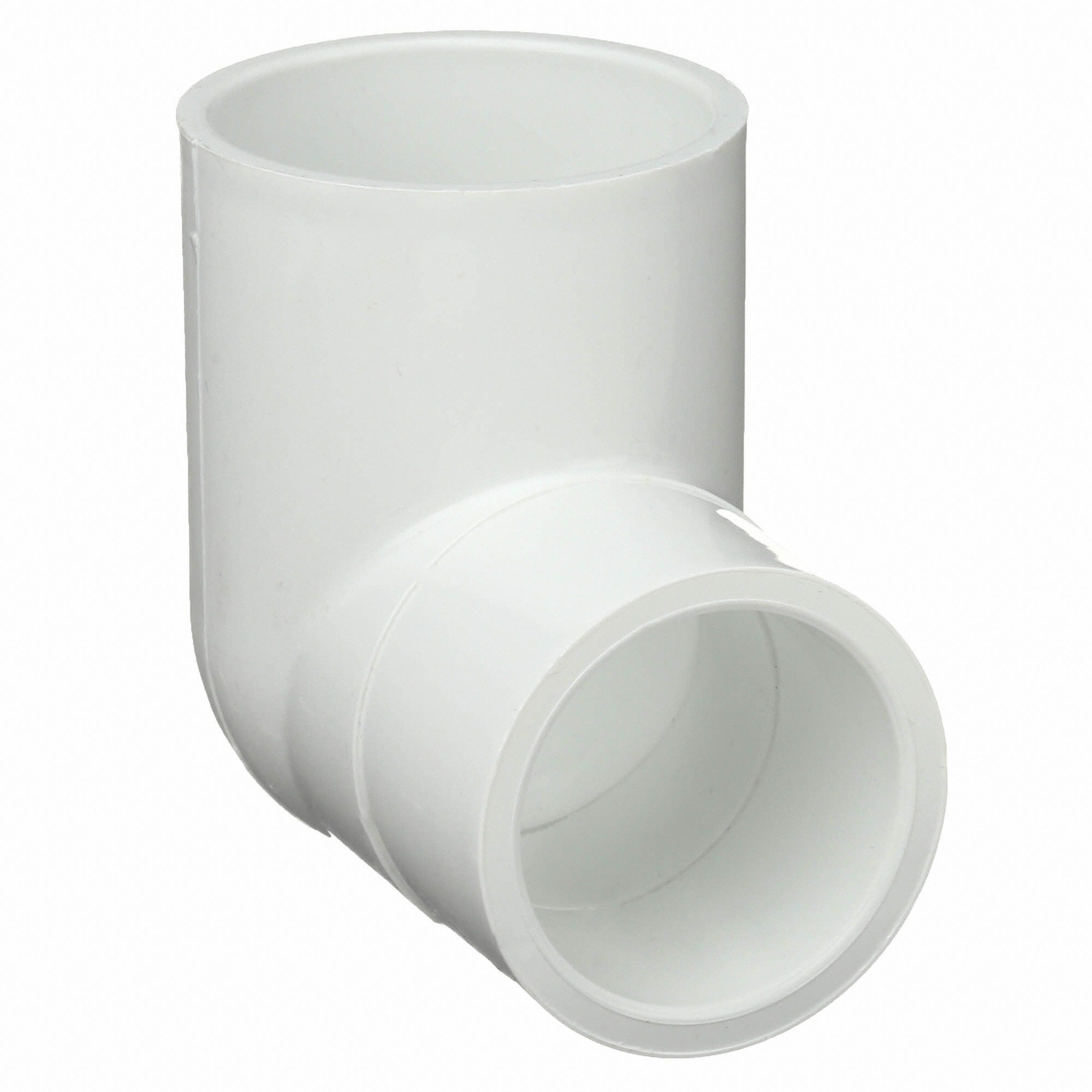 LASCO PVC Street Elbow, 90 Degrees, Slip x Slip/Spigot, 2 in x 1 1/2 in