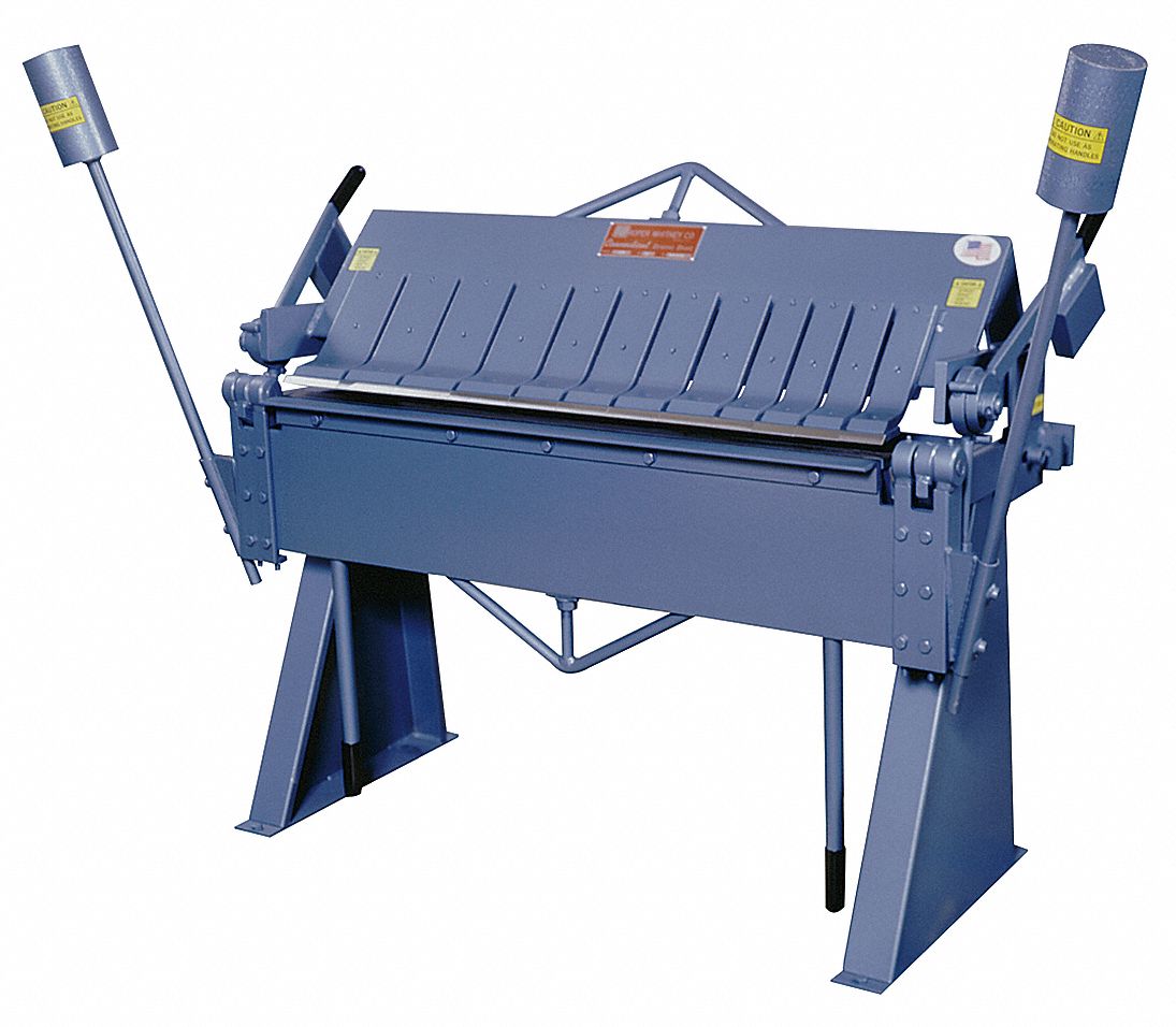 ROPER WHITNEY Box/Pan Bending Brake, 48 in Bend L, 12 ga 22JK94U412