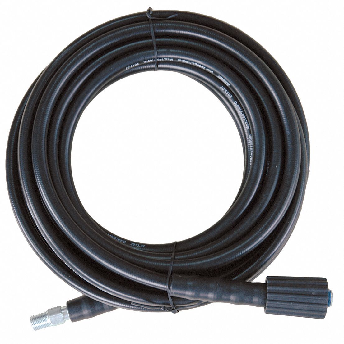 SPEEDAIRE Pressure Washer Hose, 2,600 psi, 0° to 140°F Temp. Range, 1/4