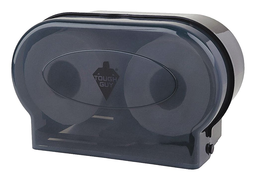 TOUGH GUY, Std Core, Horizontal Double Roll, Toilet Paper Dispenser