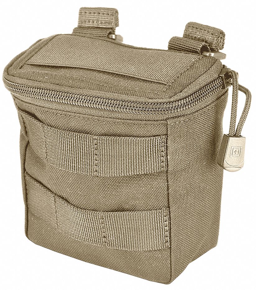 5.11 TACTICAL Magazine Pouch, Zipper, 1050D Nylon, Sandstone 22MM72