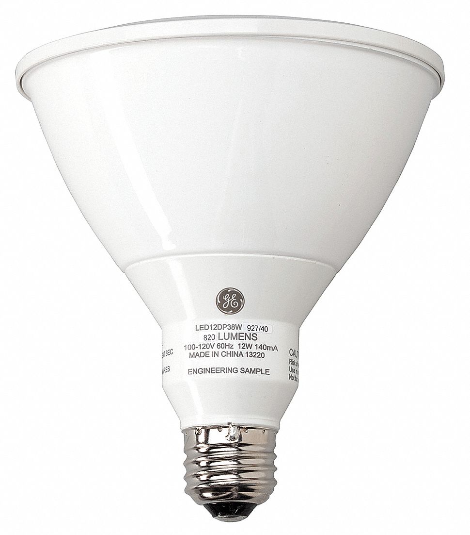 GE LIGHTING LED Lamp, PAR38, 2700 K, 12, 120 22MX03LED12DP38W827/40