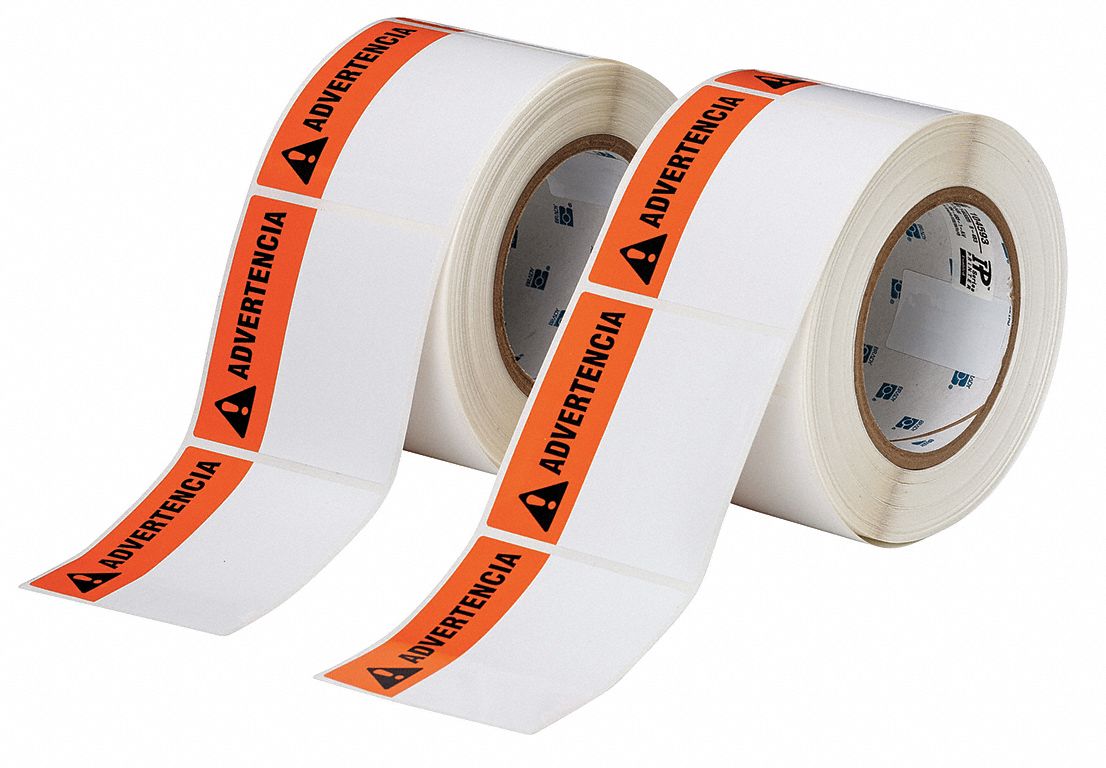 BRADY Thermal Transfer Label, Label Type Polyester 22MY05THTEL184