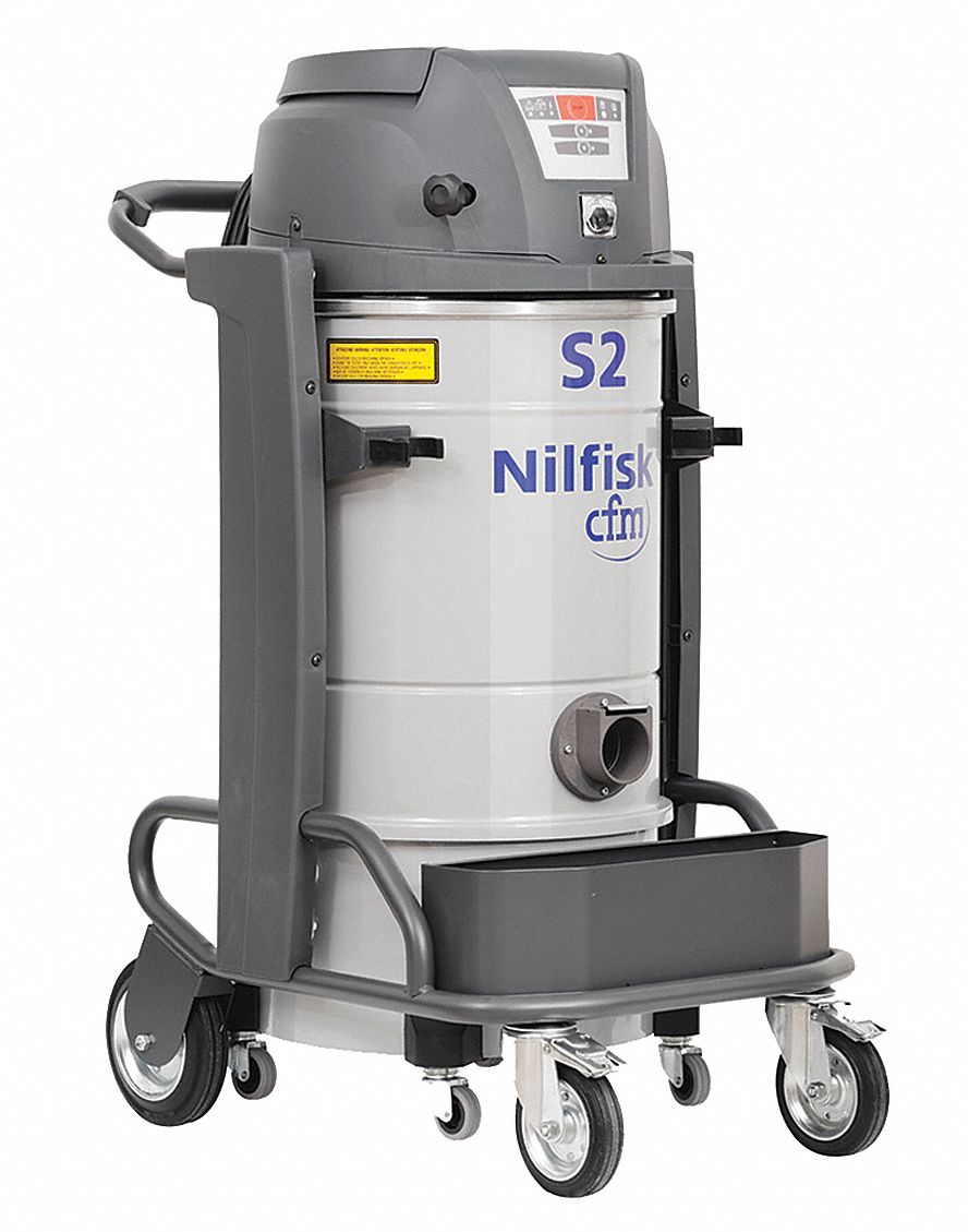 NILFISK Shop Vacuum, 13 gal Tank Size, 198 cfm, 2 3/4 in Vacuum Hose