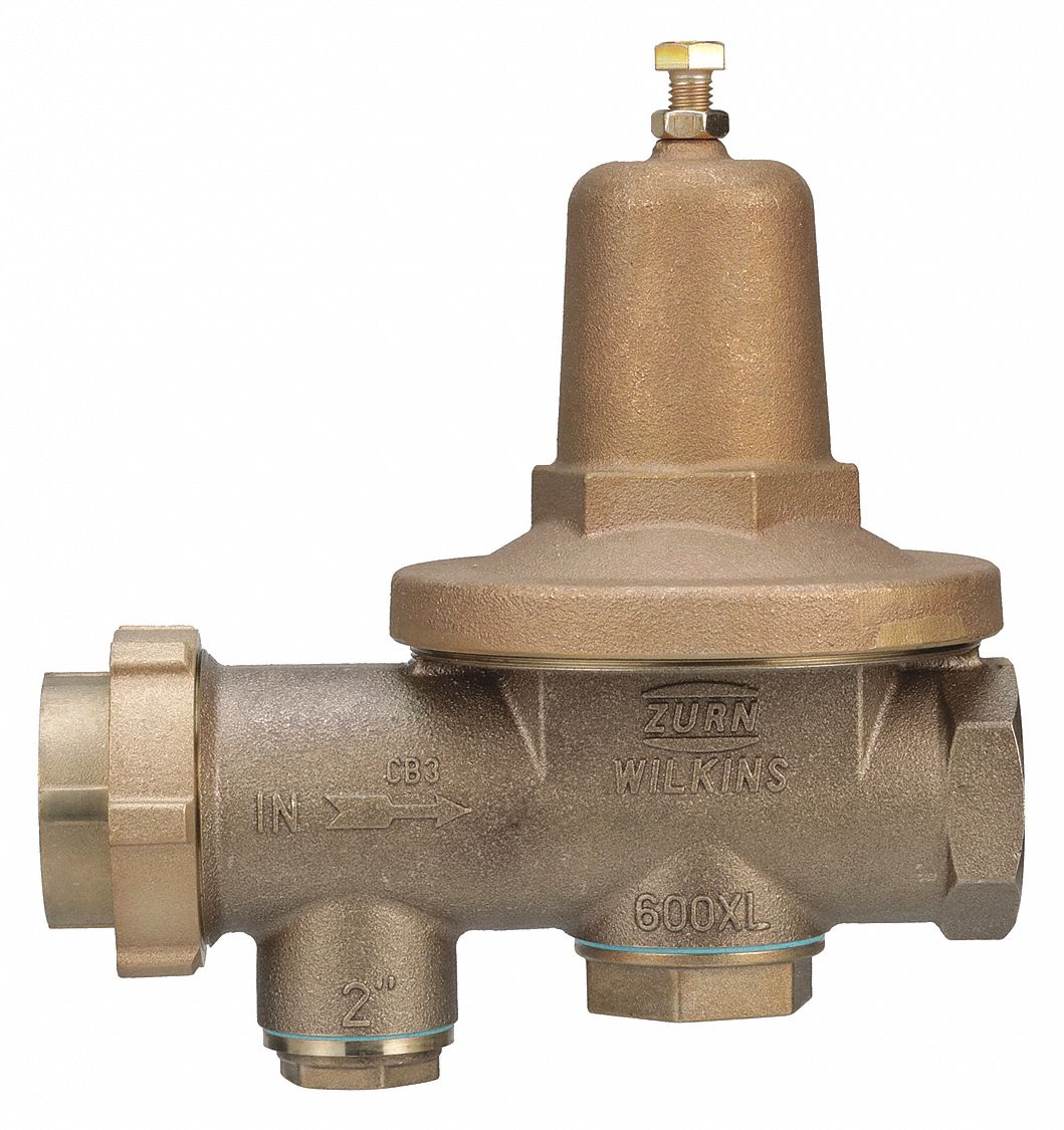 ZURN WILKINS, FNPT x FNPT, 2 in Pipe Size, Water Pressure Reducing