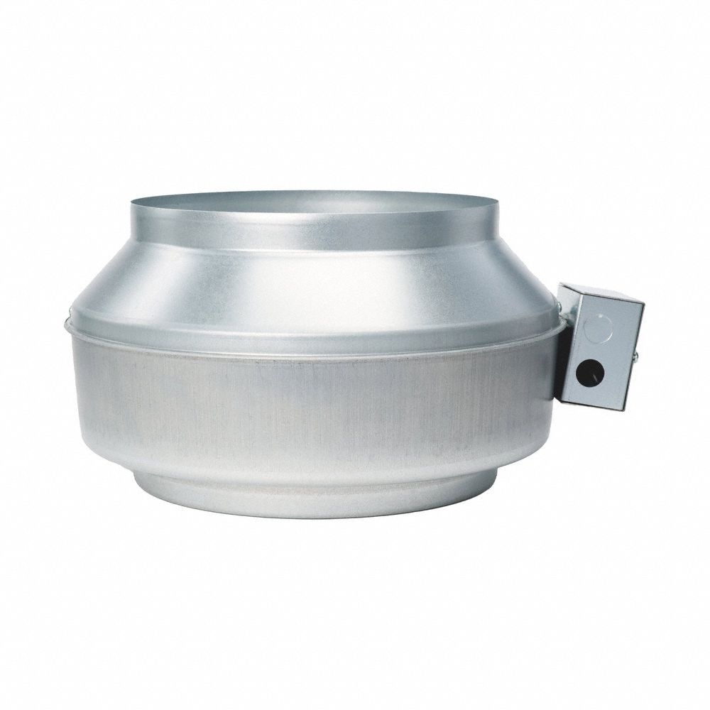 FANTECH InLine Duct Fan 805 cfm Max., 12 in Duct, 166 W, 120V AC, 1