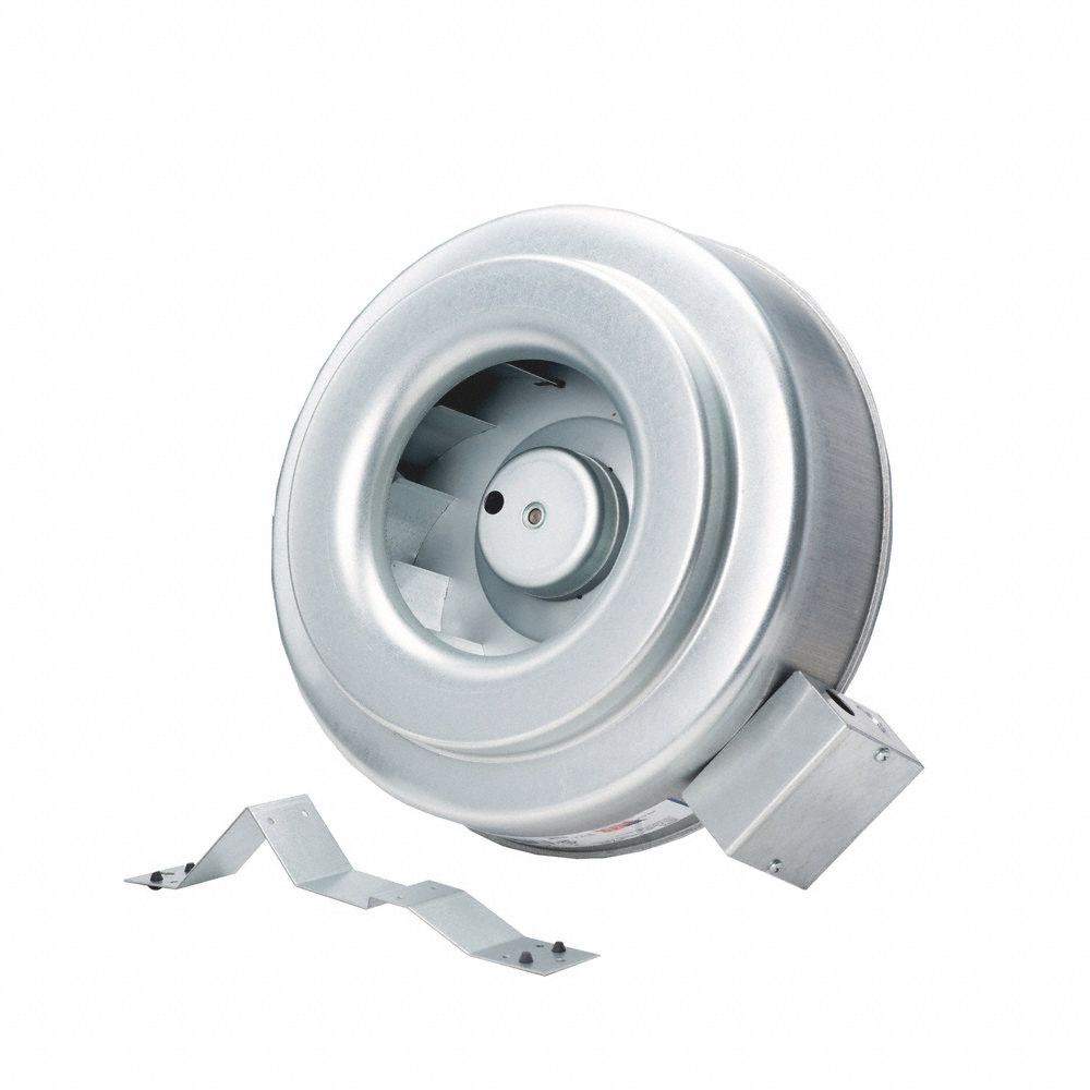 805 cfm Max., 12 in Duct, InLine Duct Fan 22N757FG 12XL EC Grainger