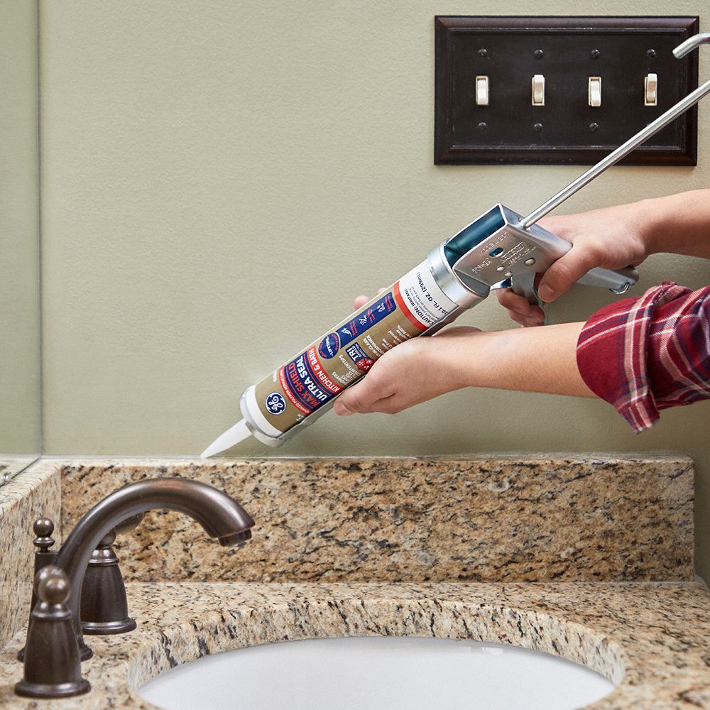 GE Almond Caulk, Acrylic, 10.1 oz Cartridge 22N781MAKB410AD Grainger