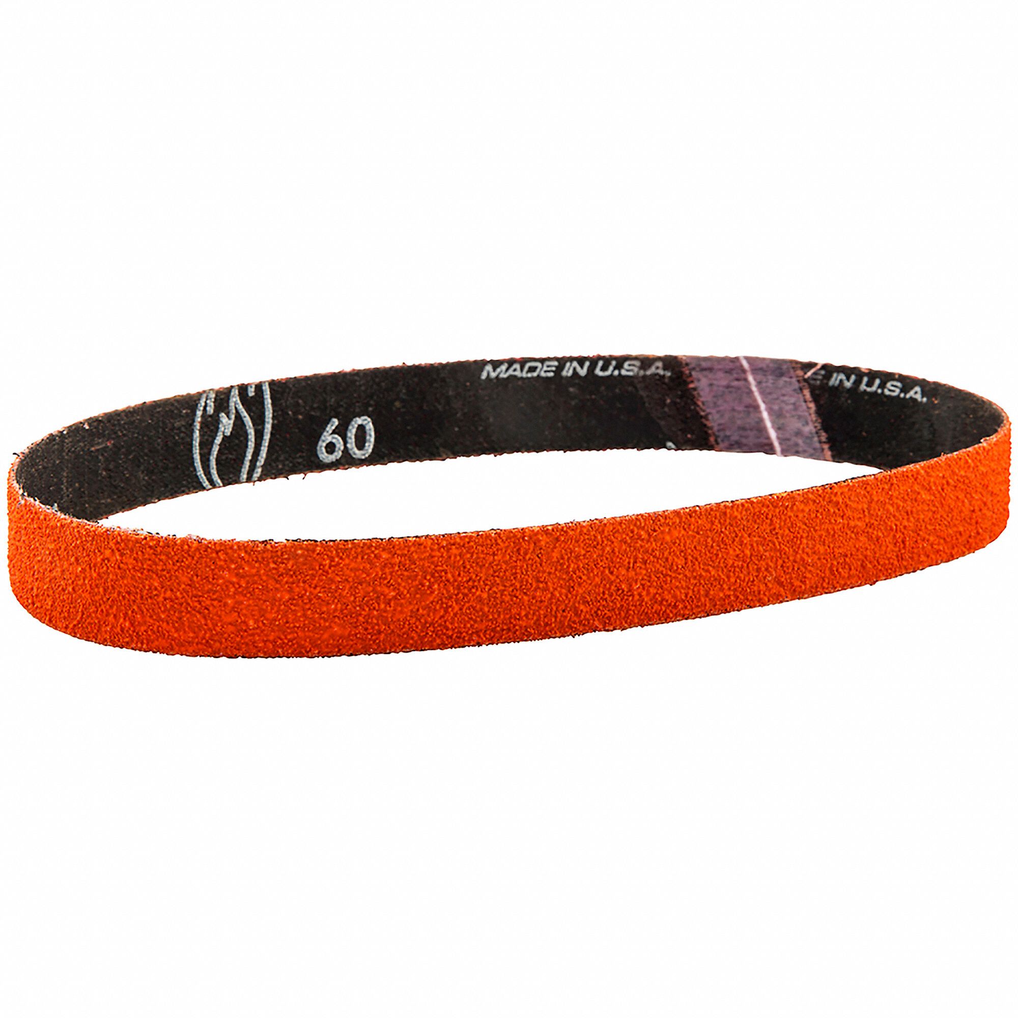 NORTON Sanding Belt, 20 1/2 in Length, 3/4 in Width, Ceramic, 120 Grit, Fine, Coated, R980P