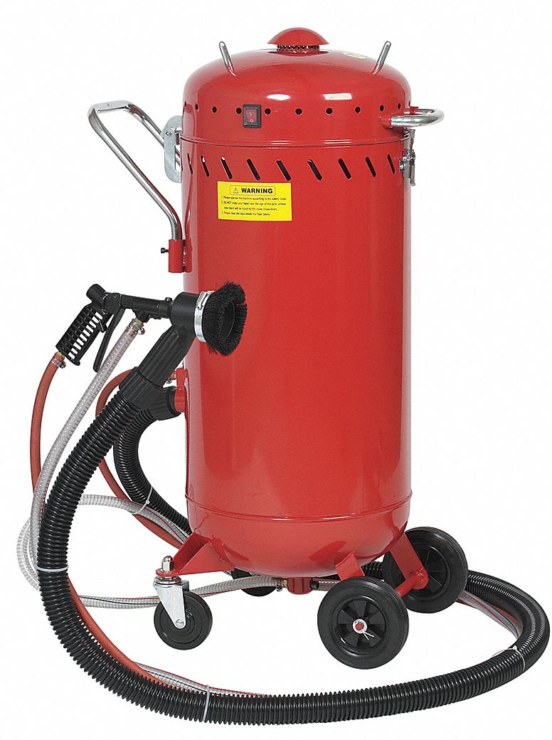 ALLSOURCE, Siphon Feed, 35 lb Media Capacity, Portable Abrasive Blaster