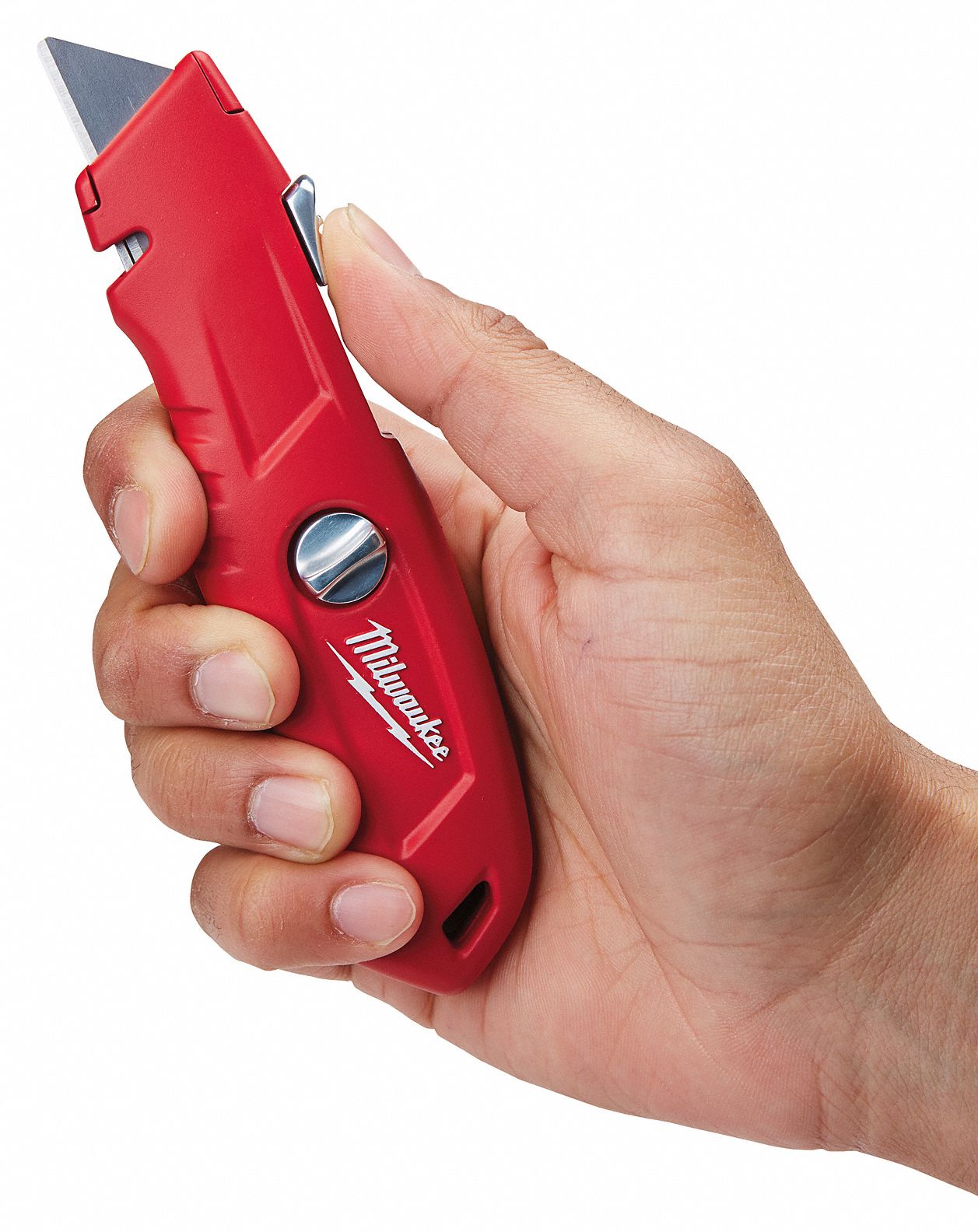 MILWAUKEE Utility Knife, 53/4 In., Red 22UY3348221915 Grainger