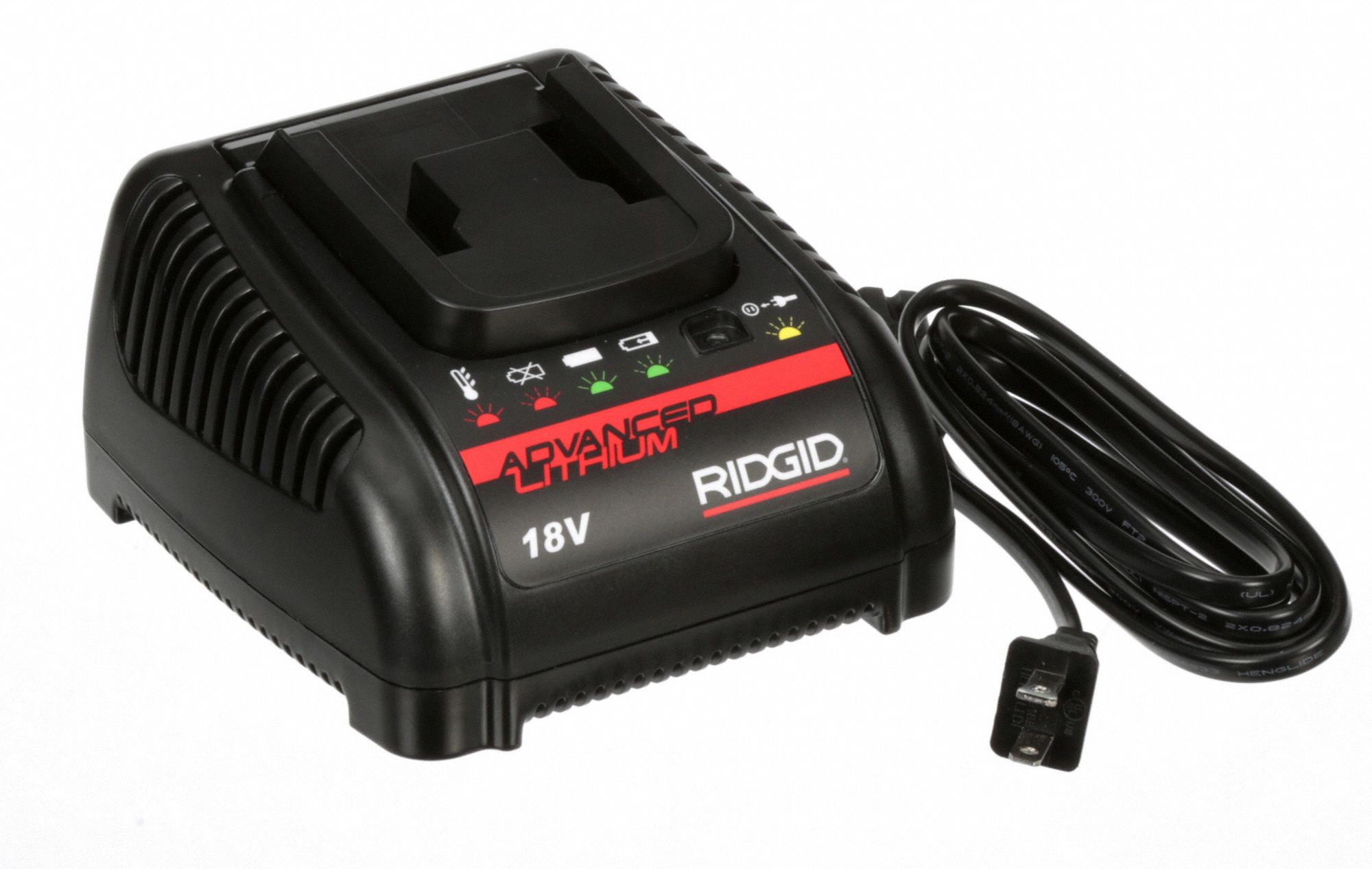 RIDGID Advanced Li Ion Battery Charger, 18V 22XH2743458 Grainger