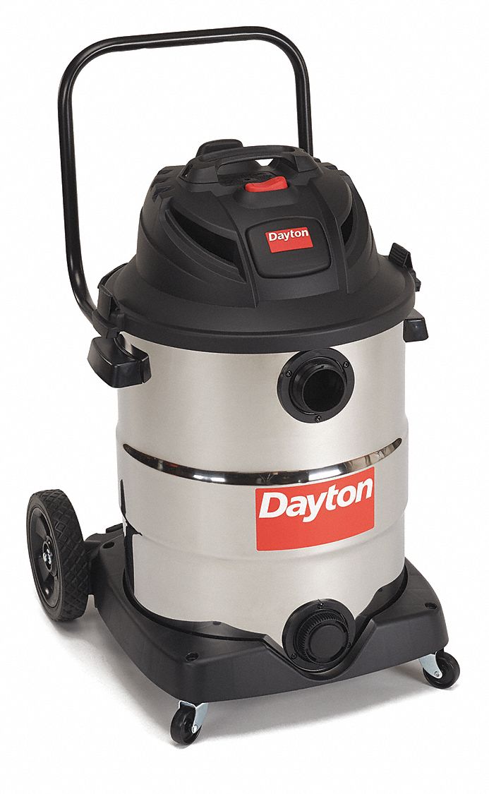 DAYTON Wet/Dry Vacuum Cleaners, 16 gal., Stainless Steel 22XJ48