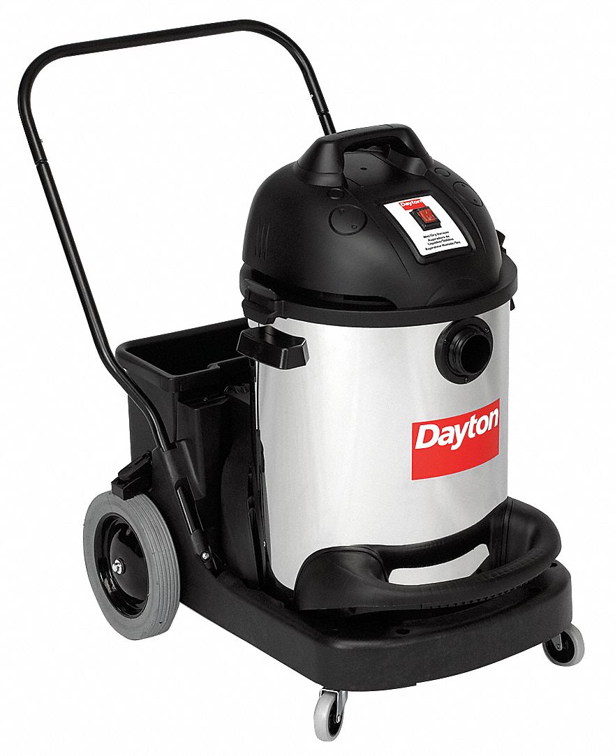 DAYTON Shop Vacuum, 16 gal Tank Size, 90 cfm, 1 1/2 in Vacuum Hose Dia