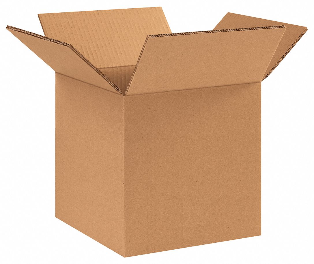 GRAINGER APPROVED Shipping Box, Cube, Heavy Duty, Double Wall, 6x6x6 in