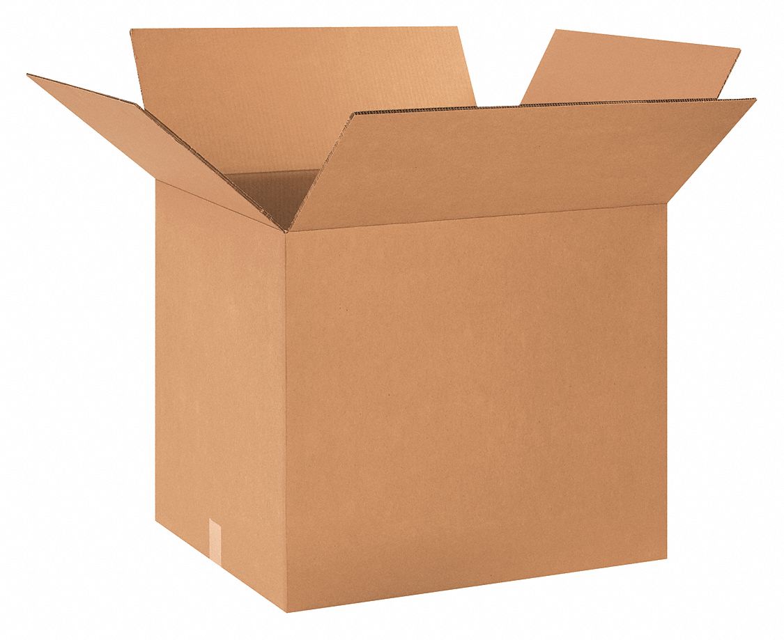 GRAINGER APPROVED Shipping Box, Heavy Duty, Double Wall, 24x20x20 in