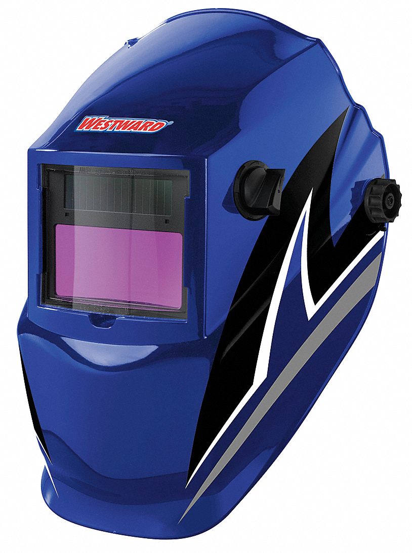 WESTWARD Welding Helmet AutoDarkening, 2 Arc Sensors, Graphics, Black