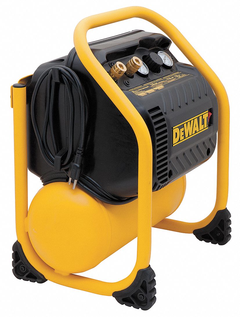 DEWALT 1.10 HP, 115VAC, 2.5 gal. Portable Electric OilFree Air Compressor 22YJ96DWFP55130