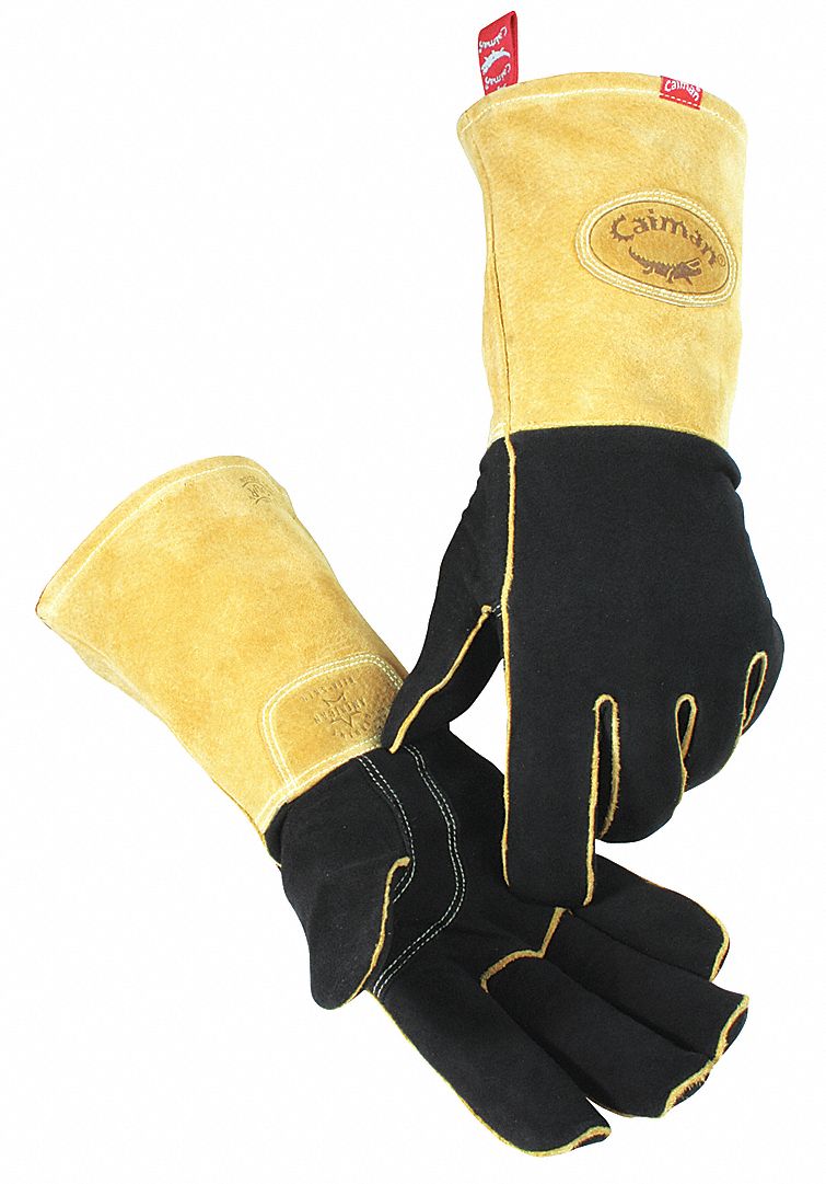 CAIMAN Welding Gloves, 1 PR 23K00618526 Grainger