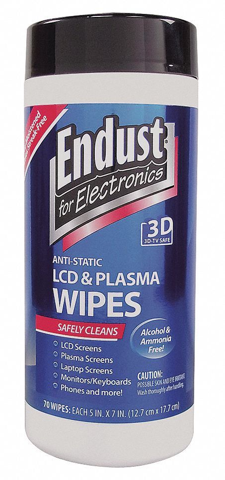 ENDUST Anti-Static Wipes, Recommended For Computer Screens,LCD/Plasma