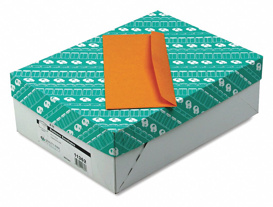 QUALITY PARK Business Envelopes, Color Light Brown, Envelope Closure