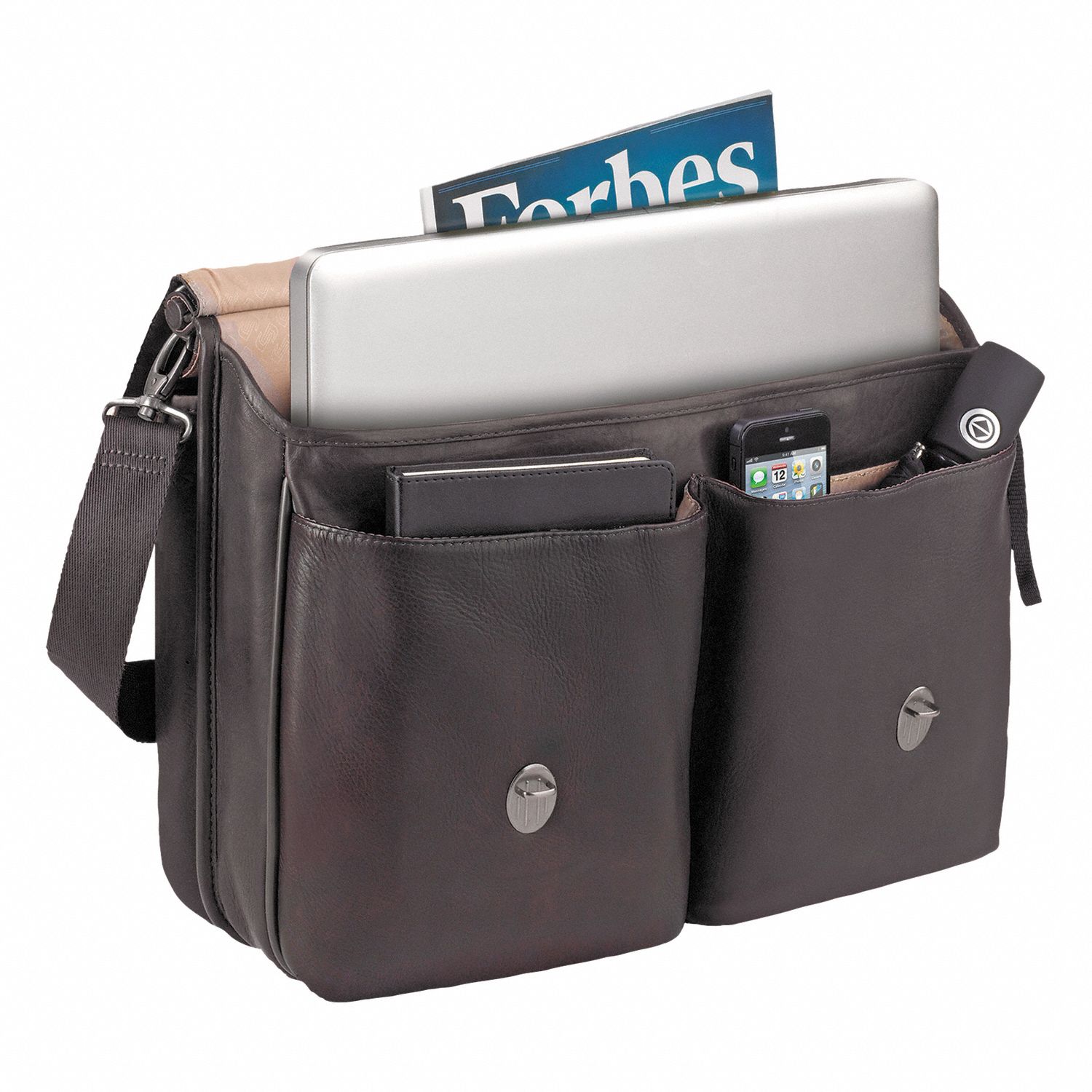 SOLO Leather Laptop Case for Laptop Up to 16 in, Espresso 23L306