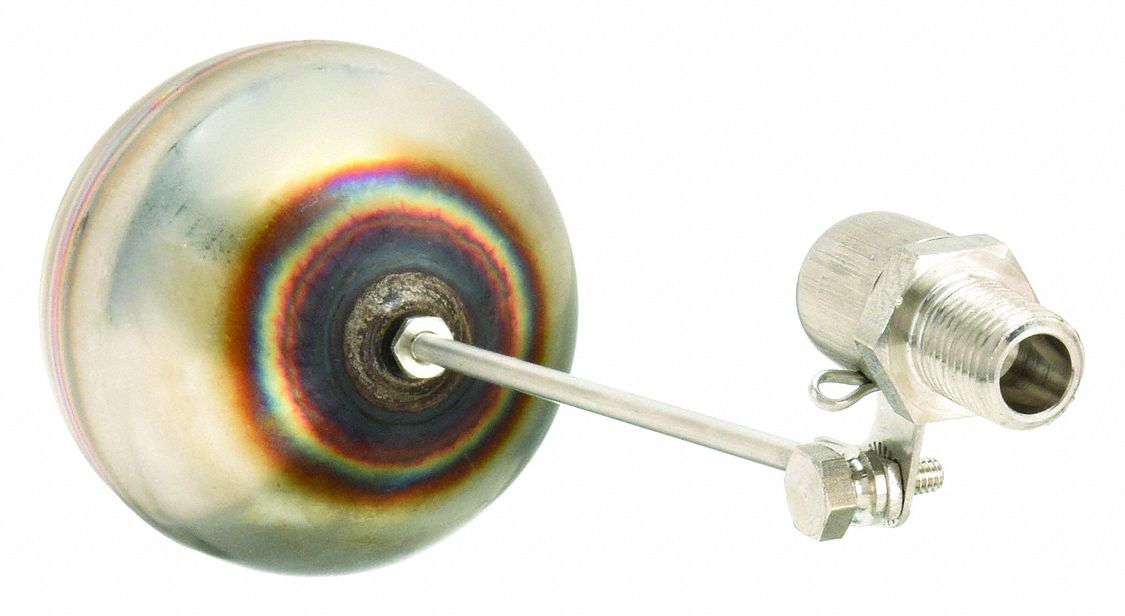 BOBBY, Bulkhead Mount, 1/4 in Size, Mini Float Valve 23MJ89RM262N