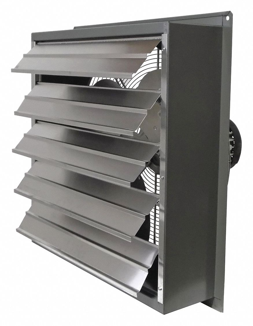 24 in Blade, 1 Speed, Shutter Mounted Hazardous Location Exhaust Fan