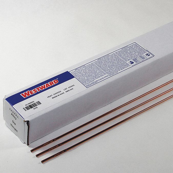 WESTWARD TIG Welding Rod, Carbon Steel, ER70S6 23XM40ER70S615610T