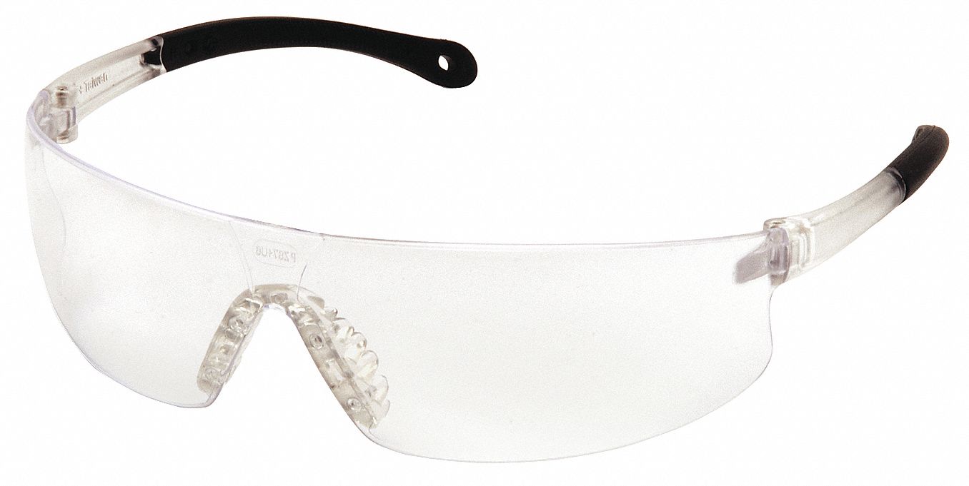 PYRAMEX Safety Glasses, Clear, AntiStatic 23Y628S7210ST Grainger