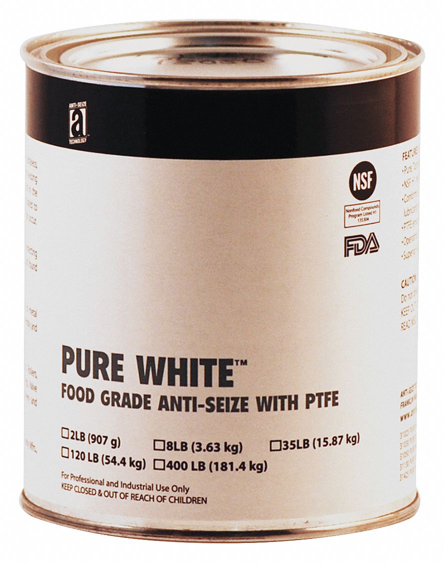 2 lb Container Size, Can, Food Grade AntiSeize 23YA7131025 Grainger