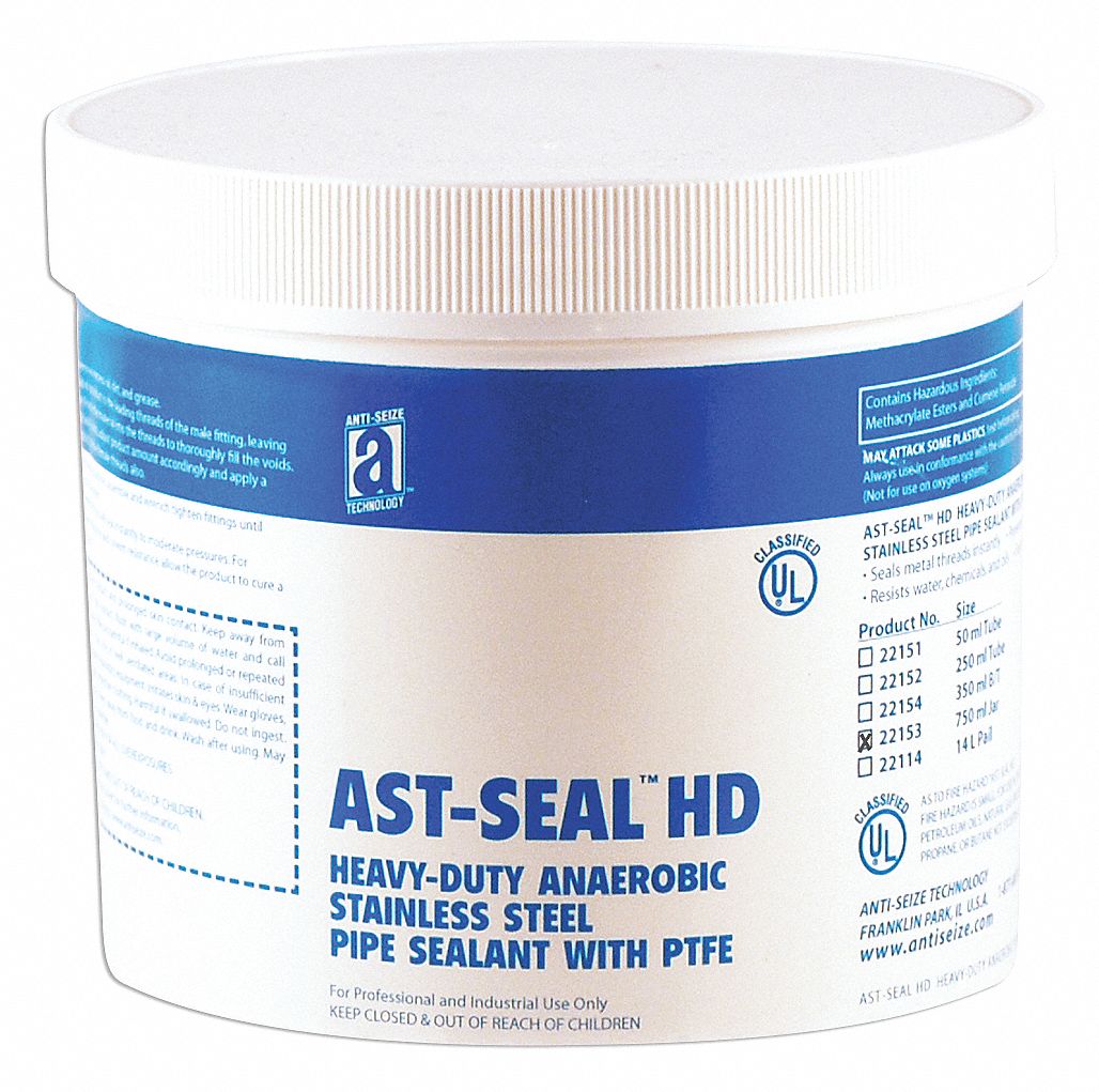 ANTISEIZE TECH, 25.4 fl oz, Can, Pipe Thread Sealant 23YC0822153