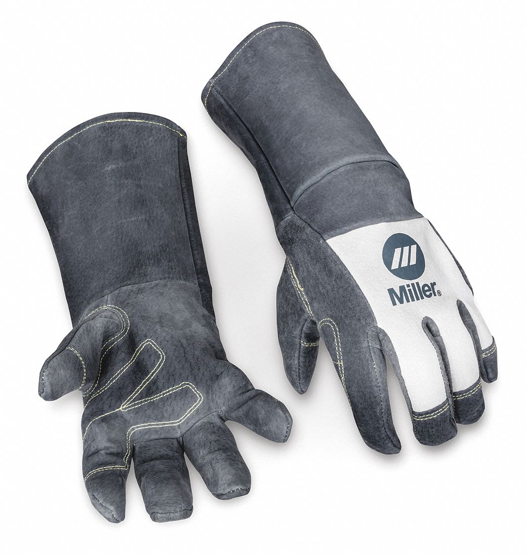 MILLER ELECTRIC MIG Welding Gloves, XL, Welding, 1 PR 240R54279876