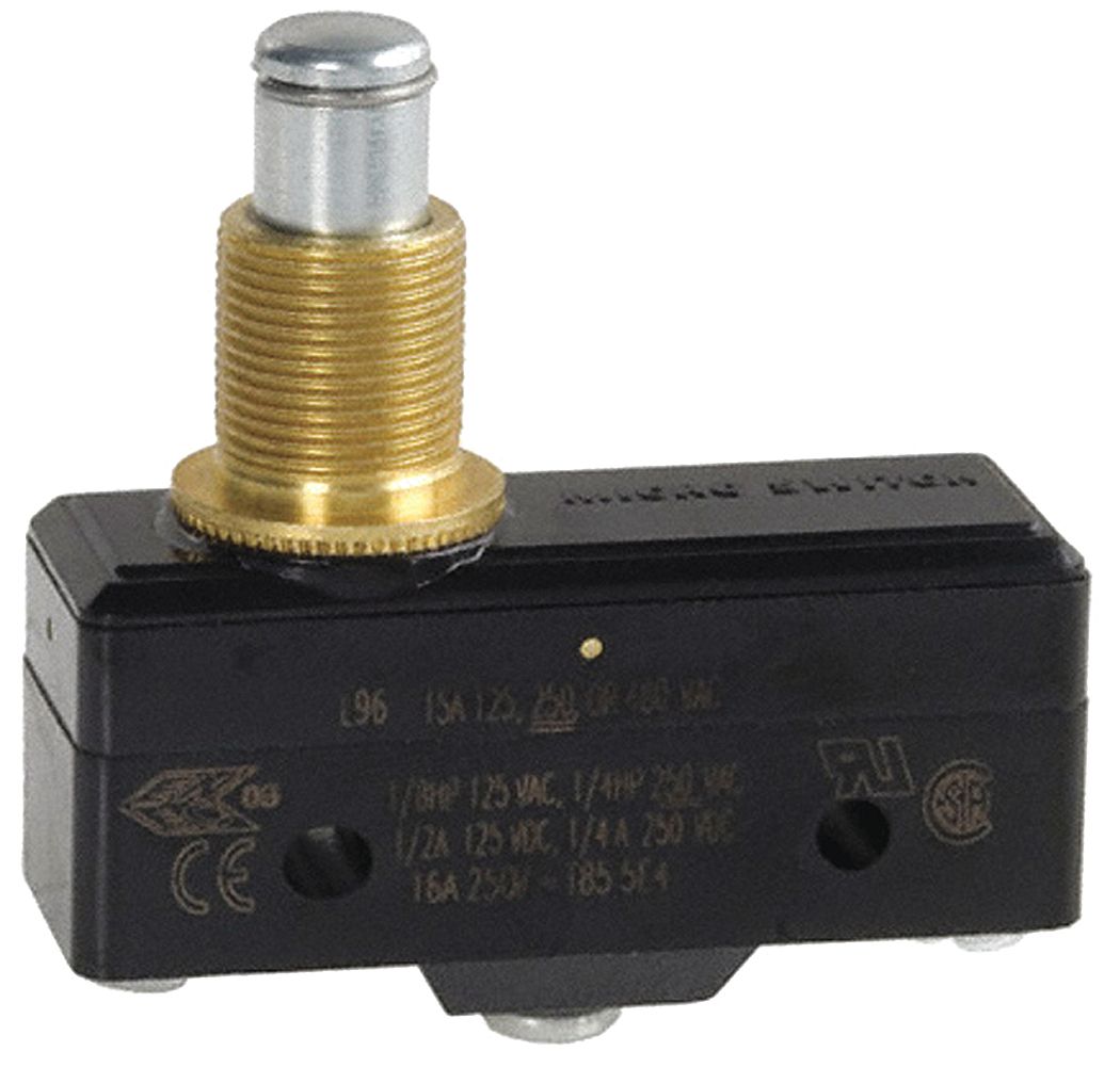 HONEYWELL 15A @ 240V Panel Mount, Plunger Industrial Snap Action Switch