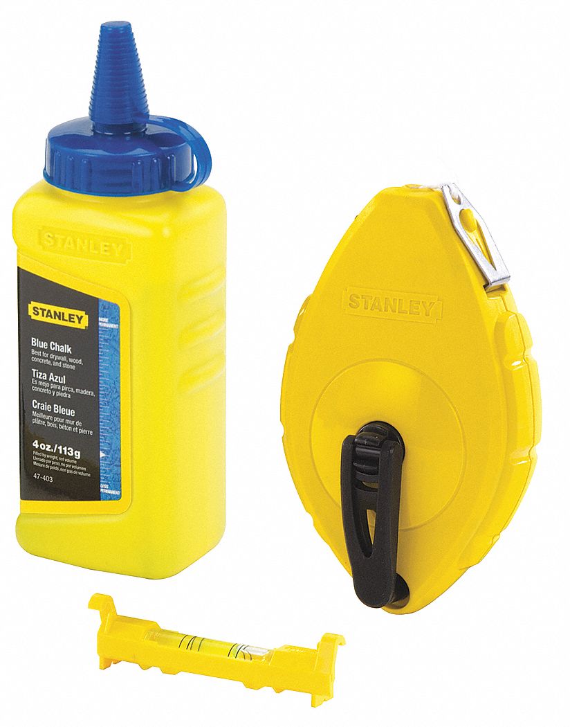STANLEY, 31, 100 ft Line Lg, Chalk Line Reel 24A35847443 Grainger
