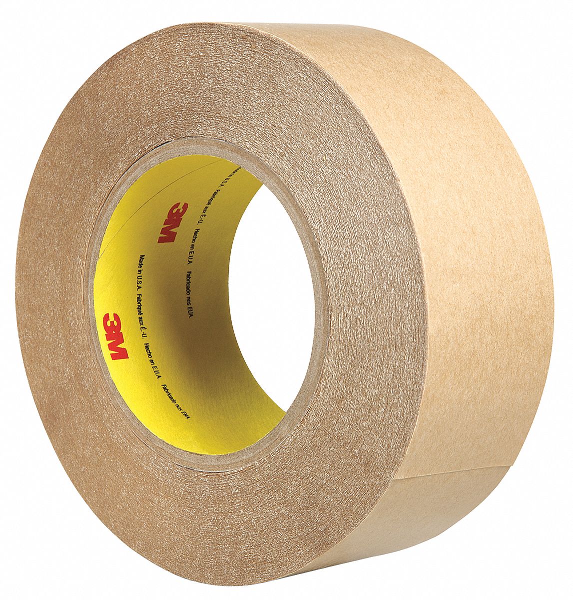 Polypropylene Double Sided Film Tape, Acrylic Adhesive, 4.00 mil Thick, 2 in X 60 yd, Clear